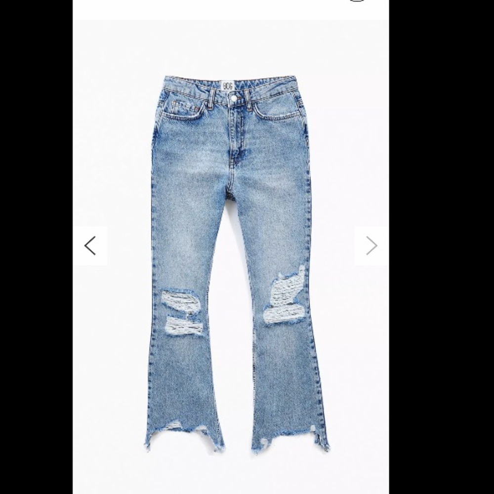 BDG High Waisted Crop Flare Jean